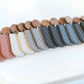 Clay Earrings | Herringbone Dangles | Autumn Vibes Collection