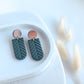 Clay Earrings | Herringbone Dangles | Autumn Vibes Collection