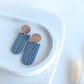 Clay Earrings | Herringbone Dangles | Autumn Vibes Collection
