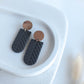 Clay Earrings | Herringbone Dangles | Autumn Vibes Collection