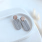 Clay Earrings | Herringbone Dangles | Autumn Vibes Collection