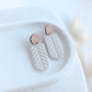 Clay Earrings | Herringbone Dangles | Autumn Vibes Collection
