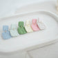 Clay Earrings | Happy Square Dangles | Happy Collection