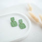 Clay Earrings | Happy Square Dangles | Happy Collection