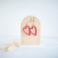 Clay Earrings | Heart Dangles | Sweetheart Collection
