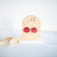 Clay Earrings | Mini Heart Hoops | Sweetheart Collection