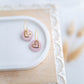 Clay Earrings | Mini Heart Hoops | Sweetheart Collection