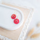 Clay Earrings | Mini Heart Hoops | Sweetheart Collection