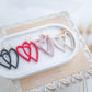 Clay Earrings | Heart Dangles | Sweetheart Collection