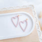 Clay Earrings | Heart Dangles | Sweetheart Collection