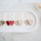 Clay Earrings | Longline Heart Dangles | Wild Love Collection