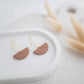 Clay Earrings | Semi Circle Drops | All Things Neutral Collection