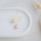 Clay Earrings | Dainty Heart Longline Dangles | Wild Love Collection