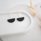 Clay Earrings | Semi Circle Drops | All Things Neutral Collection