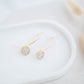 Clay Earrings | Dainty Circle Longline Dangles | Wild Love Collection