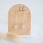 Clay Earrings | Dainty Circle Longline Dangles | Wild Love Collection