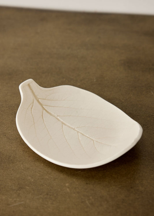 Porcelain Leaf Trinket Dish - The Leafy Branch
