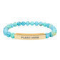 Plant Mom Natural Stone Bar Bracelet