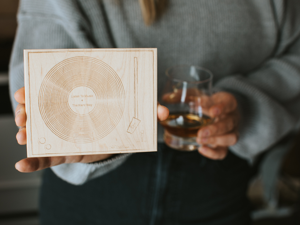 Turntable Coasters - The Leafy Branch