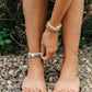 Natural Turquoise + 14k Gold Filled || Adult Anklet