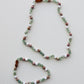 Fluorite + Moonstone + Rhodonite || Natural Gemstone Necklace