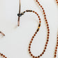 Baltic Sea Amber + Gemstone || Beaded Eyeglass Necklace - Natural Cognac
