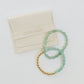 Aventurine Gemstone + 14K Gold Filled || Beaded Stretch Bracelets