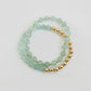 Aventurine Gemstone + 14K Gold Filled || Beaded Stretch Bracelets