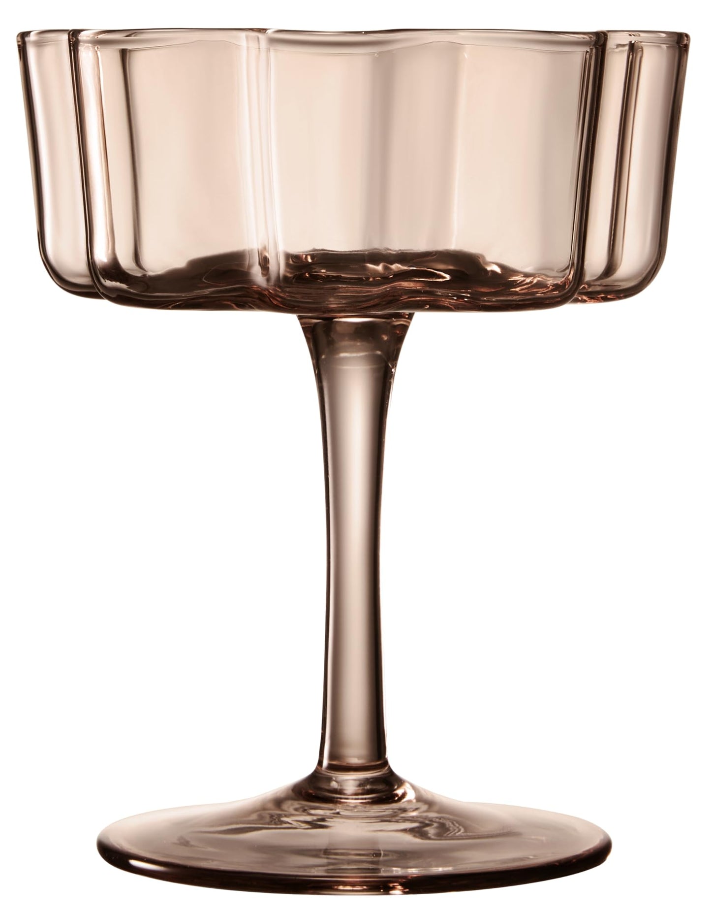 Mayra Flower Wave Coupe Cocktail Glasses