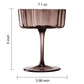 Mayra Flower Wave Coupe Cocktail Glasses