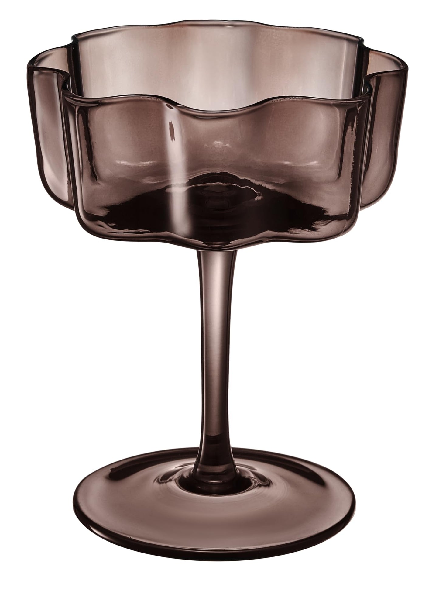 Mayra Flower Wave Coupe Cocktail Glasses