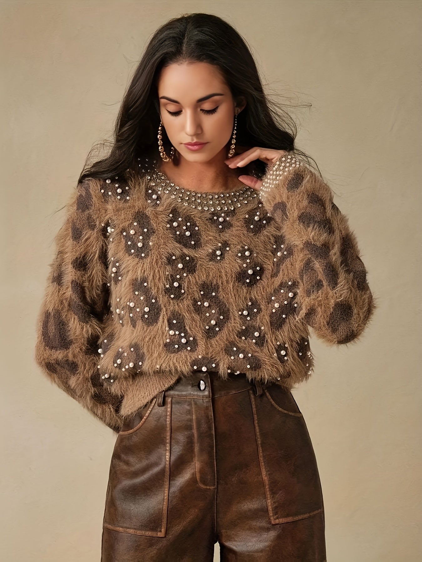 Sienna Leopard Knit Sweater