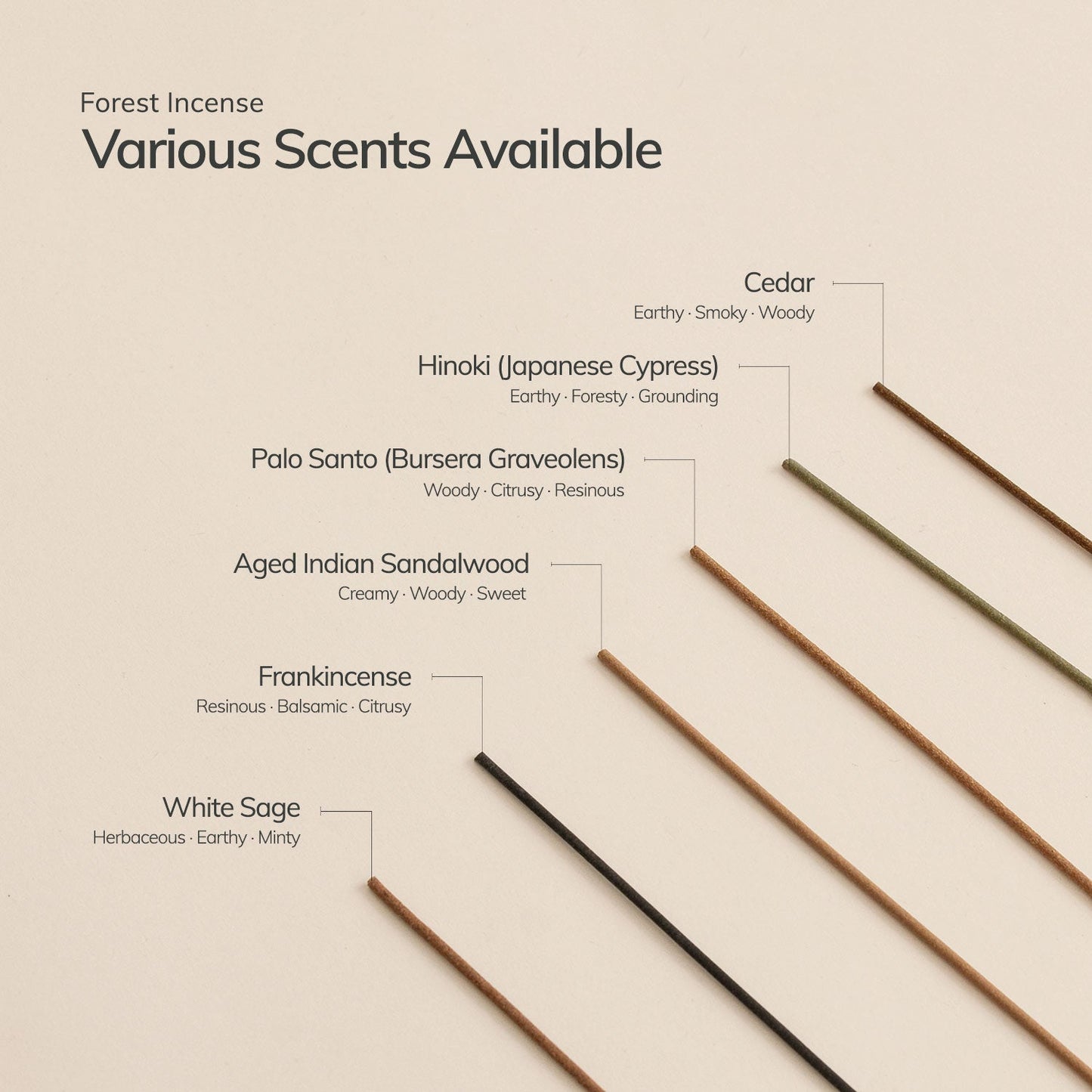 Palo Santo Incense Stick Set  – 30 Sticks with Ceramic Holder