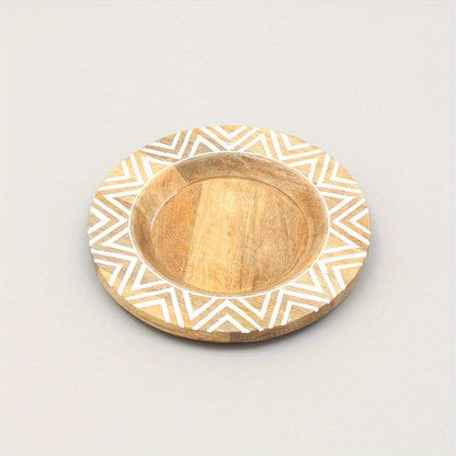 Handcrafted Wood Charger Plate - The Leafy Branch