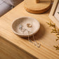 Handcrafted Beige Travertine Ring Dish - The Leafy Branch