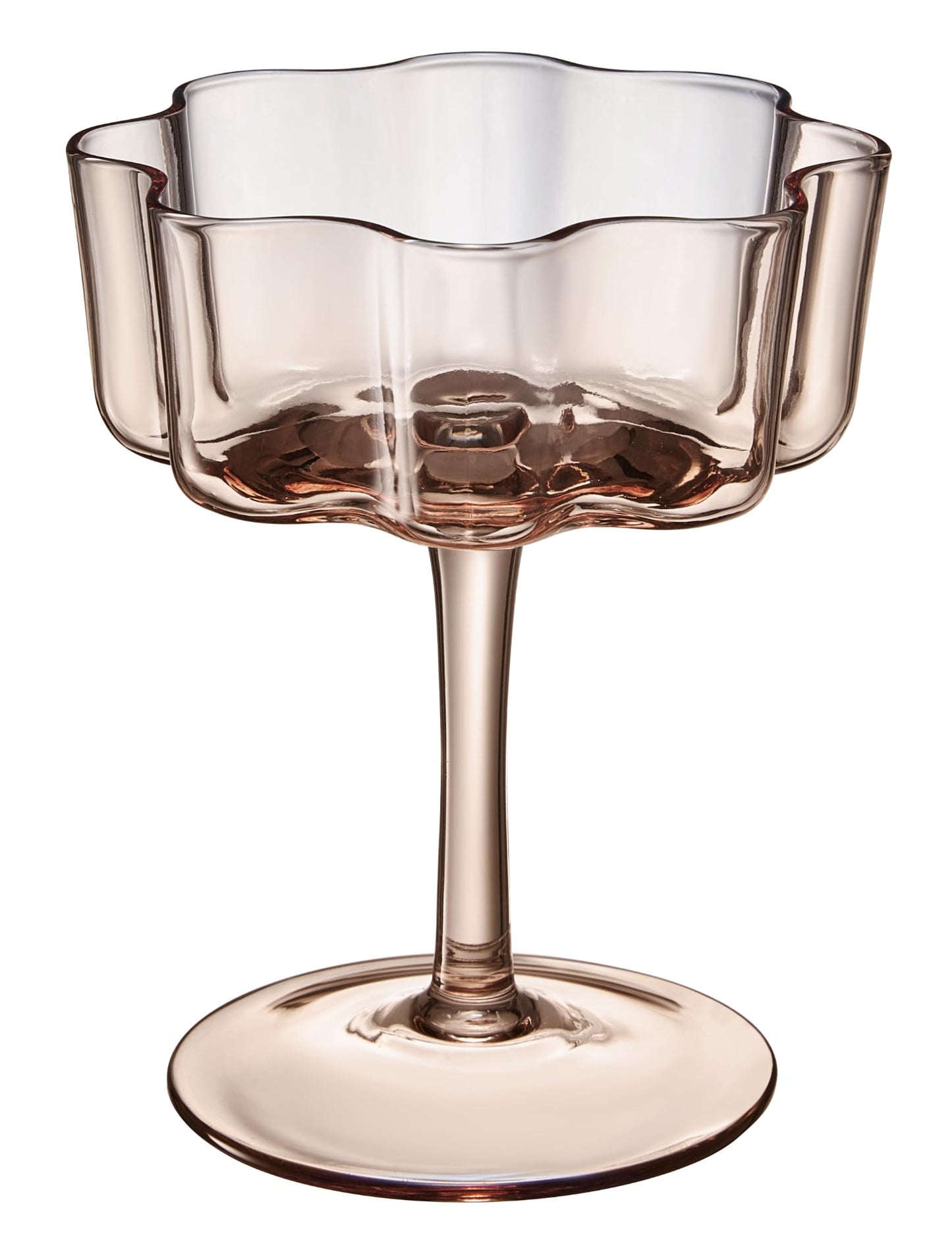 Mayra Flower Wave Coupe Cocktail Glasses