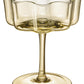 Andrea Flower Wave Coupe Cocktail Colored Glasses
