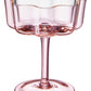 Andrea Flower Wave Coupe Cocktail Colored Glasses