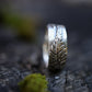Fern ring band with two graceful ferns, perfect wedding band Handmade in Sterling Silver