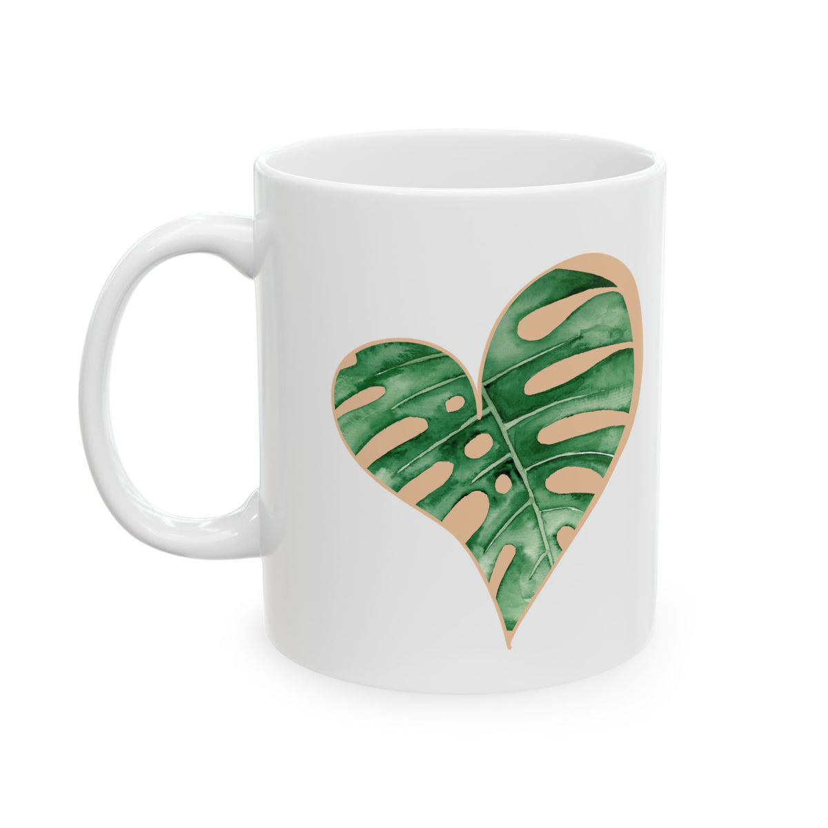 Monstera Heart Mug