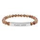 Plant Mom Natural Stone Bar Bracelet