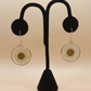 Pressed Flower Earrings- white