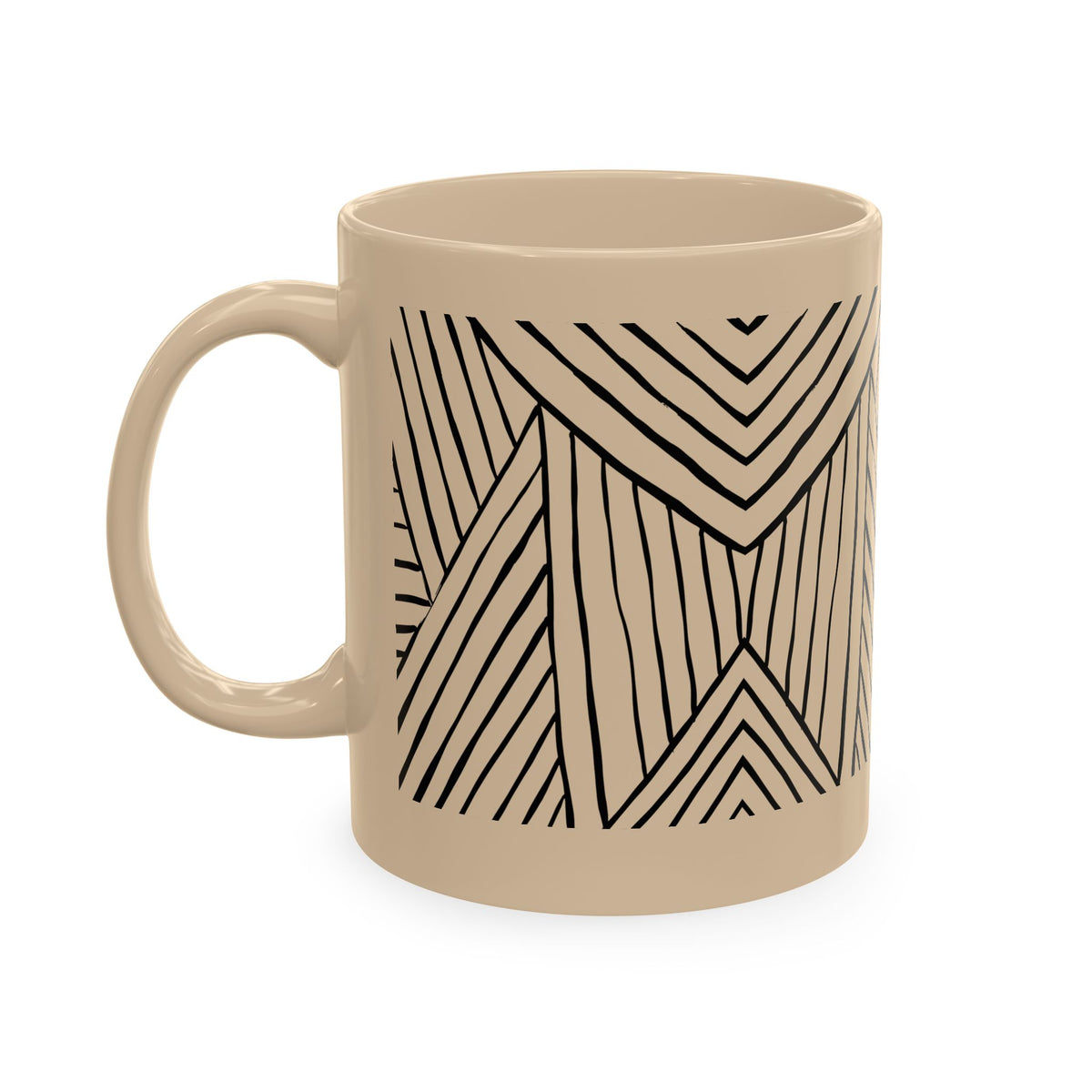 Geometric Tribal Pattern Ceramic Mug