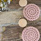 Beautiful Pink Clay Earrings