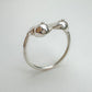 Breastful Bling, Silver boob ring, breast cancer awareness ring, Titty Trinket, Mammary Magic ring.
