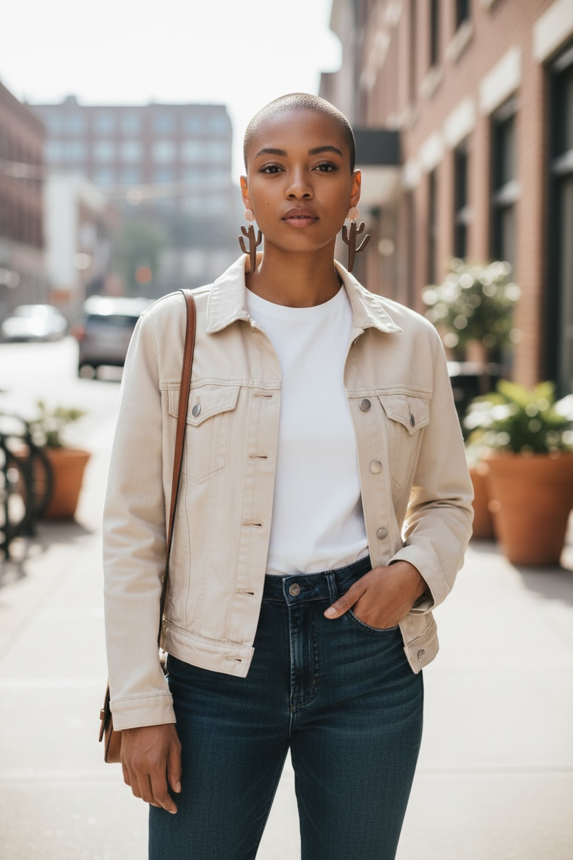 Cacti Handmade Clay Earrings- Dark Brown