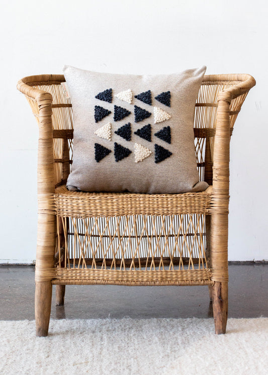 AfriScandi Harvest Wool + Cotton Throw Pillow - The Leafy Branch