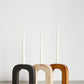 Arch Wooden Taper Candlestick Holder - The Leafy Branch