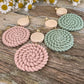Beautiful Pink Clay Earrings