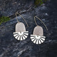 Aztec sun,  lightweight, solid brass, celestial dangle earrings